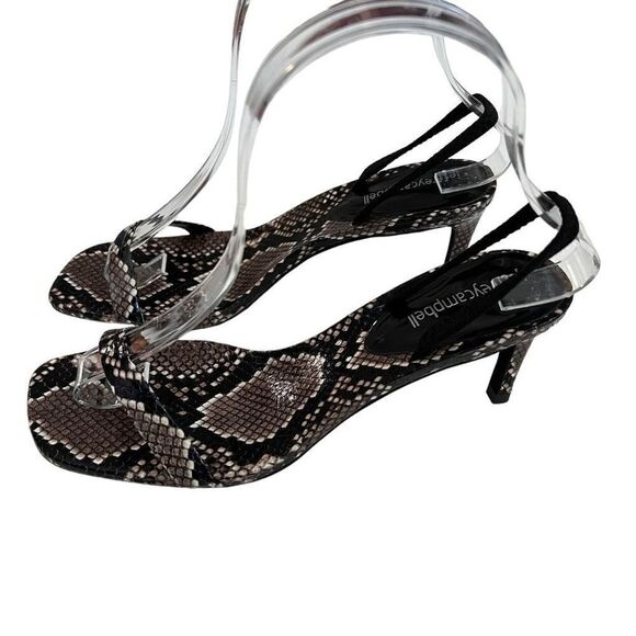 Jeffrey Campbell x Free People 6.5 Hera Strappy Snakeskin Heels New in Box - Picture 2 of 13